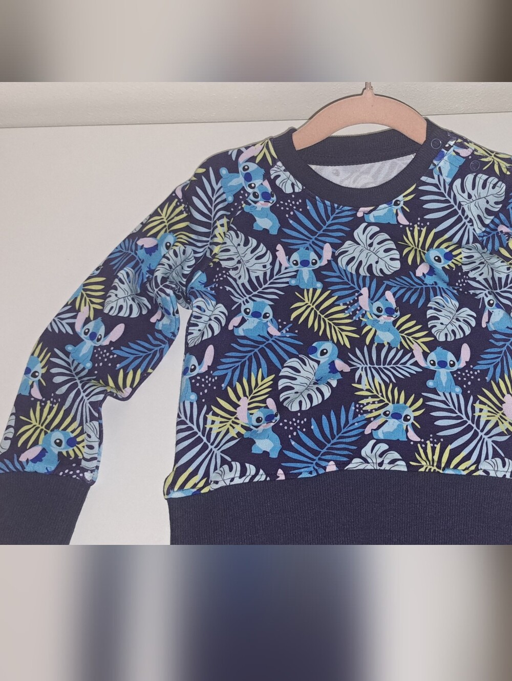 Bamboo Stitch Print Sweatshirt